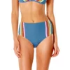 Rip Curl Bas De Bikini Taille Haute Wave Shapers