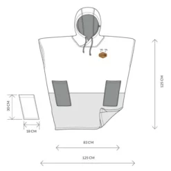 All-In Big Foot Poncho -Duotone Vente big foot poncho 2