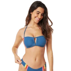 Rip Curl Haut De Bikini Bandeau Wave Shapers Stripe