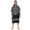 All-In V Poncho Bumpy Charcoal Black Waffle