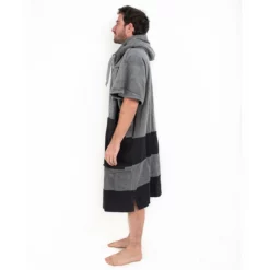 All-In V Poncho Bumpy Charcoal Black Waffle -Duotone Vente v poncho bumpy charcoal black waffle 2