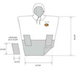 All-In V Poncho Junior Gammer Brown 7 All-In V Poncho Junior Gammer Brown -Duotone Vente v poncho junior gammer brown 3